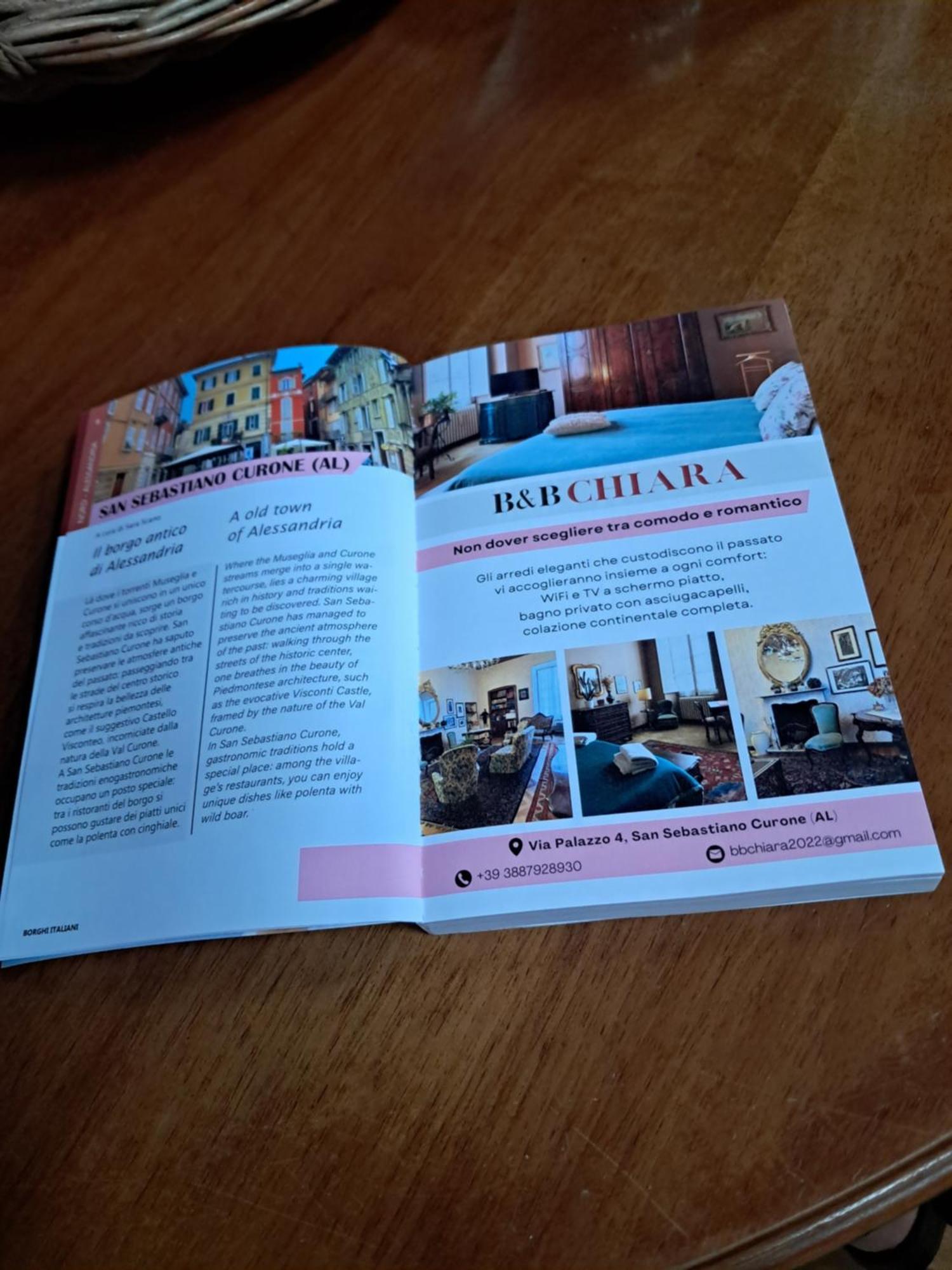Bed & Breakfast Chiara San Sebastiano Curone Kültér fotó